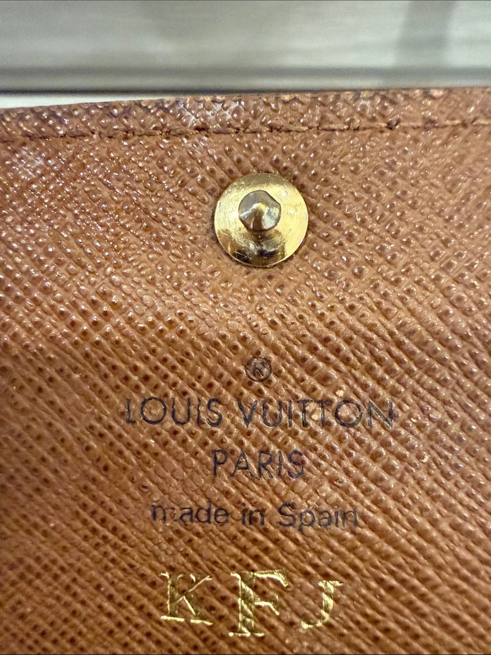 Louis Vuitton Monogram Canvas Continental Wallet in Brown with Gold Hardware